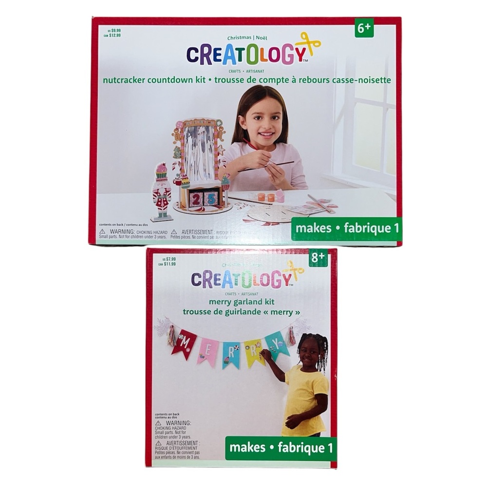 Creatology Nutcracker Countdown and Merry Garland Kit - Red and Multicolor